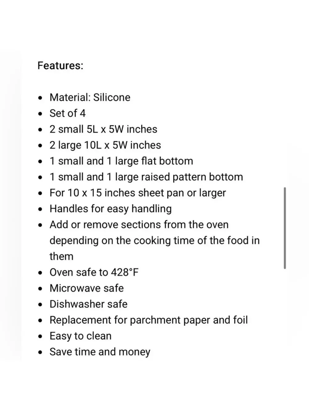 Trudeau / Silicone Sheet Pan Dividers Set of 4